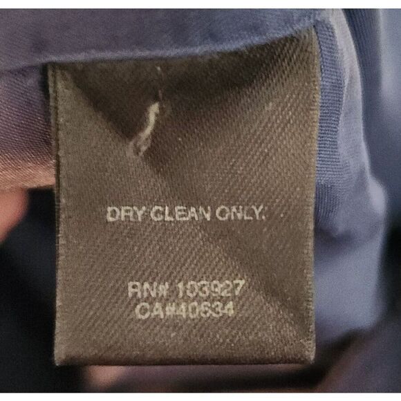 Marc Jacobs Navy Blue 100% Wool Wide Leg Dress Pant Trousers Lined Size 8 - Picture 10 of 10